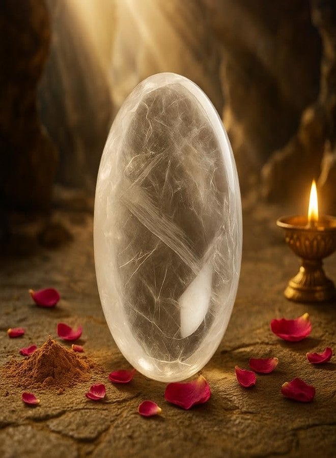 DevLink AAA Pure Sphatik Shivling: Divine Lord Shiva Lingam Crystal (30 Grams, Height- 3.5 Cm, Approx) - Image 1